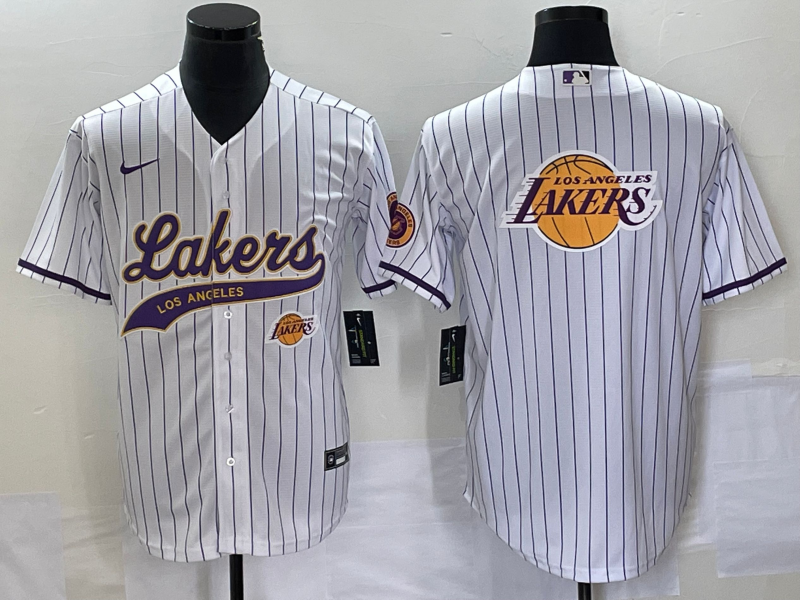 2023 Men Los Angeles Lakers Blank white NBA Jersey style 3->ncaa teams->NCAA Jersey